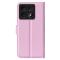  Xiaomi 14T Pro Fodral Litchi Läder Ljus Rosa