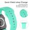 ColorPop Apple Watch 42/44/45/46/49 mm Silikon Armband (S/M) Mintgrön