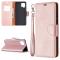  Samsung Galaxy A42 - Litchi Läder Fodral - Roséguld