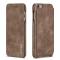 LC.IMEEKE iPhone 6/6S - LC.IMEEKE Retro Läder Fodral - Brun