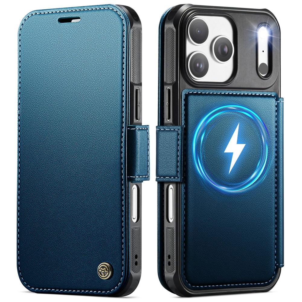 CASEME CASEME iPhone 17 Pro Skal RFID Plånbok Blå