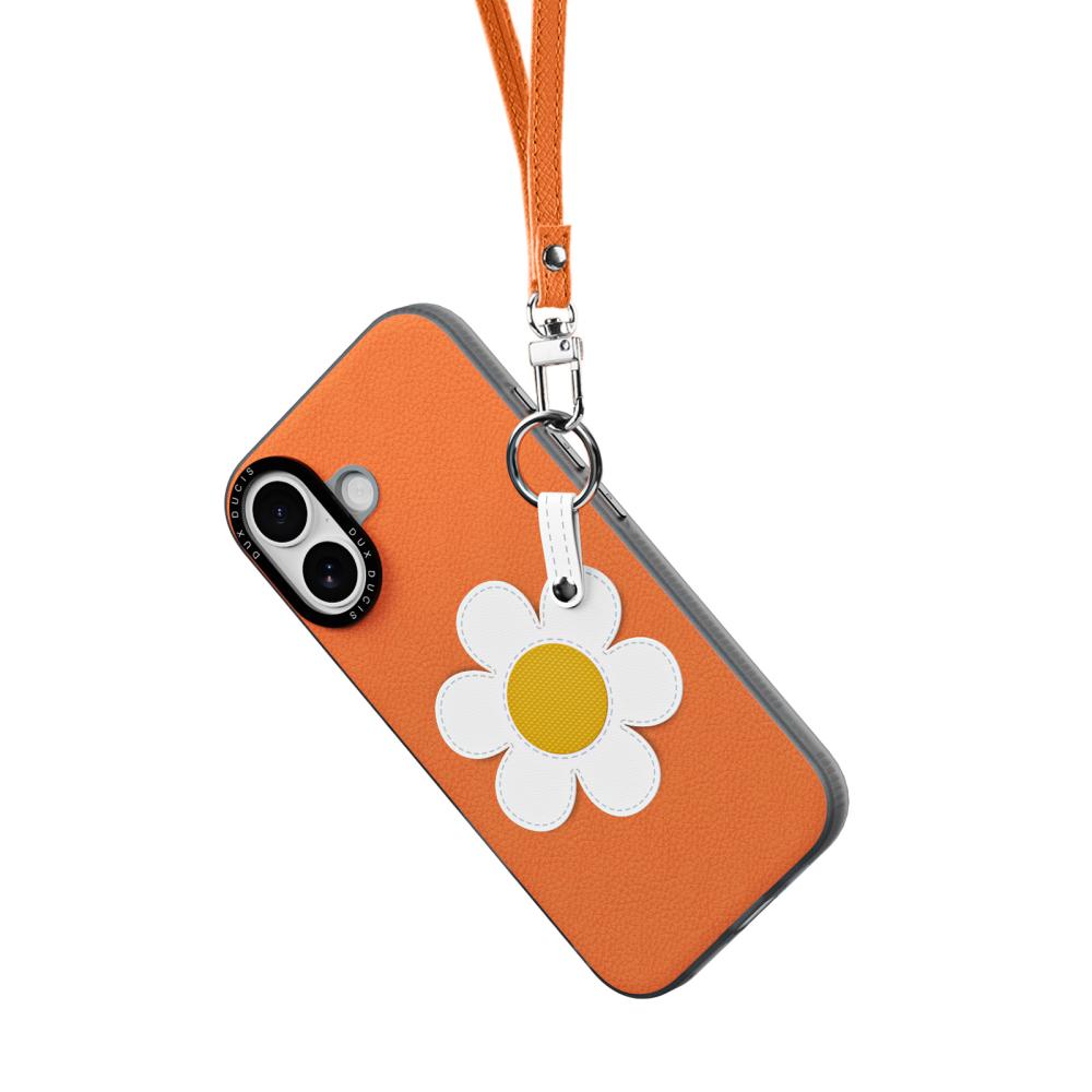 DUX DUCIS DUX DUCIS iPhone 17 Skal PU-Läder Prästkrage Orange