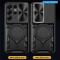  Samsung Galaxy S26 Ultra Skal CamShield Kickstand Hybrid Svart