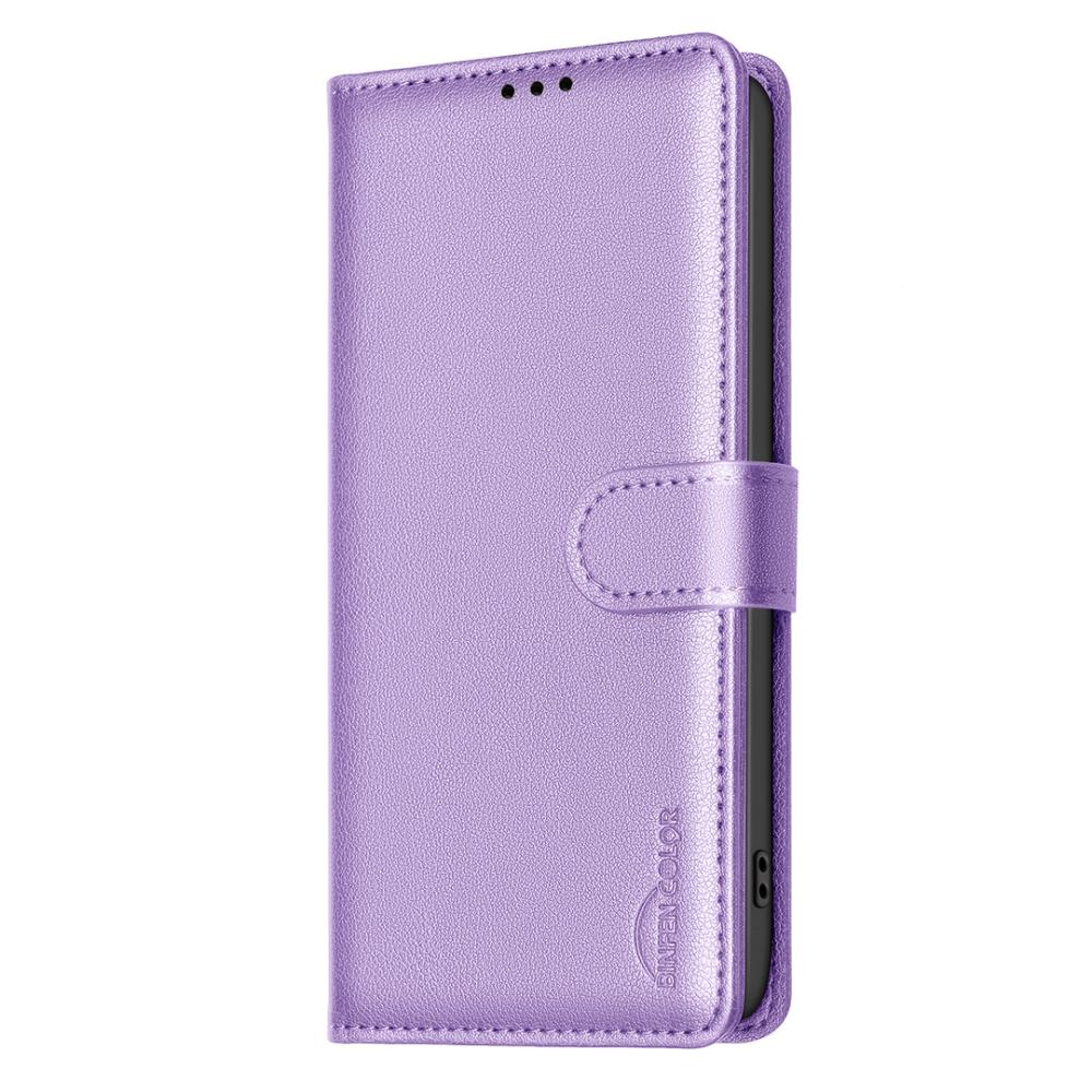 BINFEN BINFEN iPhone 17 Pro Max Fodral RFID Läder Lila