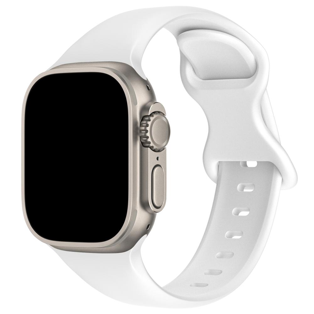 ColorPop Silikon Armband Butterfly Apple Watch 42/44/45/46/49 mm (M/L) Vit