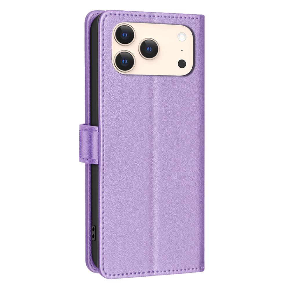 BINFEN BINFEN iPhone 17 Pro Max Fodral RFID Läder Lila