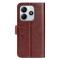  Xiaomi Redmi Note 14 4G Fodral Crazy Horse Läder Brun