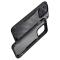  iPhone 16 Pro Max Skal Kolfiber Textur Transparent / Svart