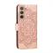  Samsung Galaxy S22 Fodral Sun Mandala Läder Roséguld