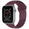 ColorPop Apple Watch 42/44/45/46/49 mm Silikon Armband (S/M) Vinröd