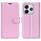  Xiaomi Redmi Note 14 4G Fodral Litchi Läder Ljus Rosa