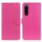  Sony Xperia 5 III Fodral Litchi Textur Rosa