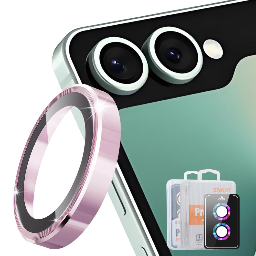 ENKAY ENKAY Samsung Galaxy Z Flip 8 Linsskydd Rosa