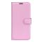  Motorola Moto G32 Fodral Litchi Läder Ljus Rosa