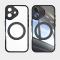  iPhone 16 Plus Skal MagSafe Kickstand Transparent / Svart