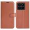  Xiaomi 14 Fodral Litchi Läder Brun