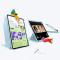 ESR ESR iPad Air 13 2026-2024 Fodral Flip Hybrid Sky Blue