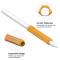 AHASTYLE AHASTYLE Apple Pencil 1/2/Pro Penngrepp Silikon Svart