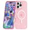  iPhone 16 Pro Skal MagSafe Glitter Rosa