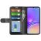  Samsung Galaxy A07 Fodral Crazy Horse Läder Svart