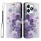  Honor X5c Plus Fodral Med Tryck Lila Rosor
