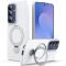  Samsung Galaxy A26/A17 Skal MagSafe Kickstand Hybrid Vit