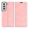  Samsung Galaxy S22 Plus Fodral Flip Silkeslent Ljus Rosa