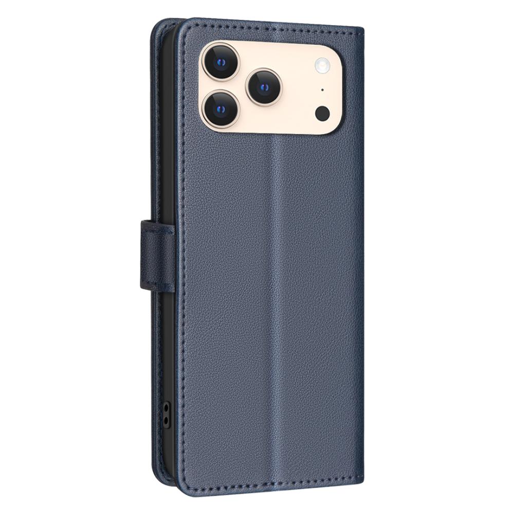 BINFEN BINFEN iPhone 17 Pro Max Fodral RFID Läder Blå
