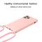  iPhone 15 Pro Skal Strawberry Design Med Strap Rosa