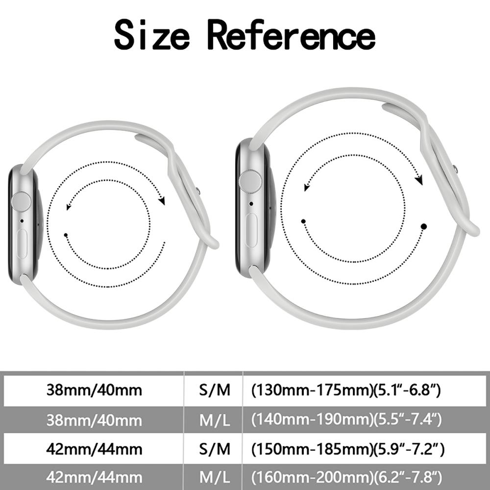 ColorPop Silikon Armband Butterfly Apple Watch 42/41/40/38 mm (M/L) Grå