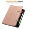  iPad Pro 11 2025/2024 Fodral Tri-Fold Pennhållare Roséguld