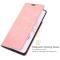  Samsung Galaxy S22 Plus Fodral Flip Silkeslent Ljus Rosa