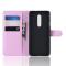  OnePlus 7 Pro - Litchi Plånboksfodral - Ljus Rosa