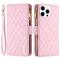 BINFEN BINFEN iPhone 16 Pro Max Fodral Diamond Multifunktionell Rosa