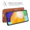 Samsung Galaxy A04s / A13 5G Fodral Litchi Läder Brun