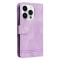  iPhone 15 Pro Fodral Skin Feel Läder Lila