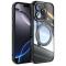  iPhone 16 Pro Max Skal MagSafe Kickstand Transparent/Svart