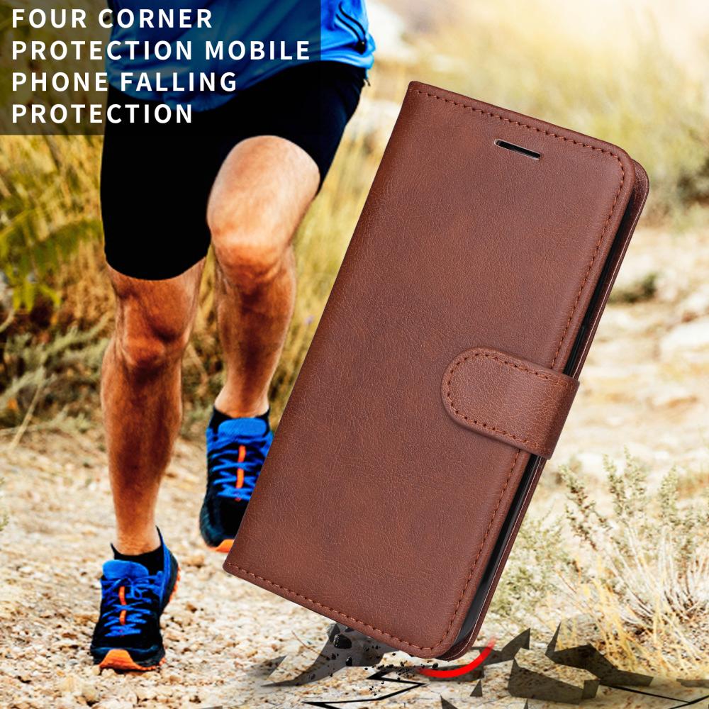  Motorola Moto G86 Power / G86 5G Fodral Läder Brun