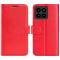  Xiaomi 14 Fodral Crazy Horse Läder Röd