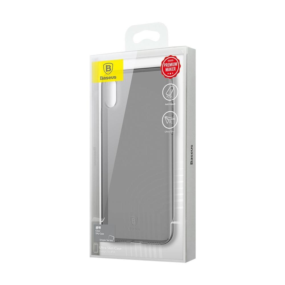 BASEUS Baseus iPhone X/Xs TPU - Mörk Grå