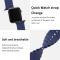 ColorPop Apple Watch 42/44/45/46/49 mm Armband Ocean Wave Midnight Blue