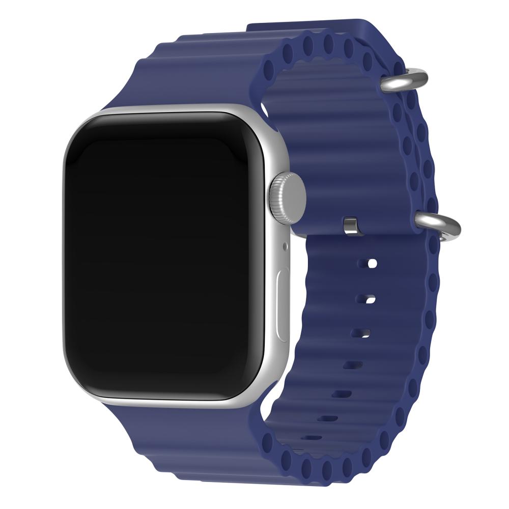 ColorPop Apple Watch 42/44/45/46/49 mm Armband Ocean Wave Midnight Blue