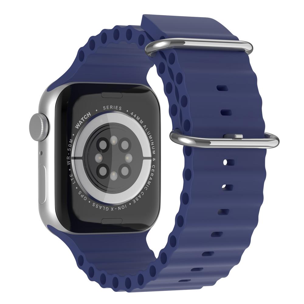 ColorPop Apple Watch 42/44/45/46/49 mm Armband Ocean Wave Midnight Blue