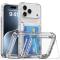  iPhone 17 Pro Skal Kickstand Med Korthållare Transparent