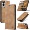 CASEME CASEME Samsung Galaxy S25 Edge Fodral Flip Läder Brun