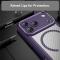  iPhone 17 Pro Max Skal MagSafe Kolfiber Textur Lila