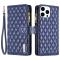 BINFEN BINFEN iPhone 16 Pro Max Fodral Diamond Multifunktionell Blå