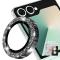 ENKAY ENKAY Samsung Galaxy Z Flip 8 Linsskydd Glitter Svart