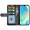  Samsung Galaxy A17 Fodral Crazy Horse Läder Svart