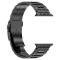  Apple Watch 42/44/45/46/49 mm Armband Steel Titanium Svart